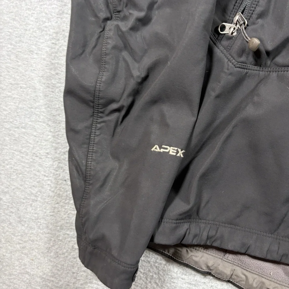 The North Face Summit Series Apex Softshell Jacket Mens Small Black Hooded